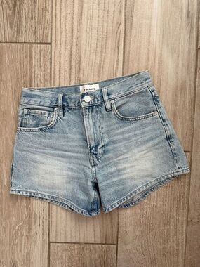 Frame Denim Light Blue High-Rise Jean Shorts